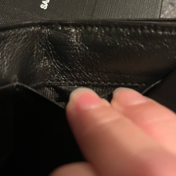 Saint Laurent Iridescent Green Trifold Wallet - Picture 16 of 16